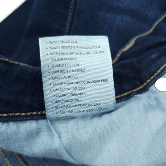 KanCan Jeans Skinny Ankle High Rise Stretch Size 15 / 31 Frayed Hem Dark Wash - Picture 12 of 12